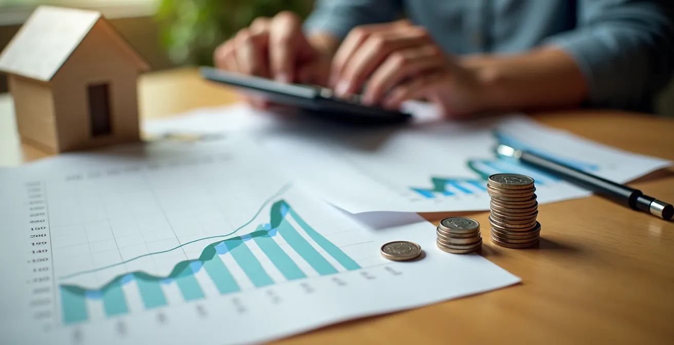 Visualisation du coût global d'un système de chauffage sur 20 ans incluant achat, installation et consommation