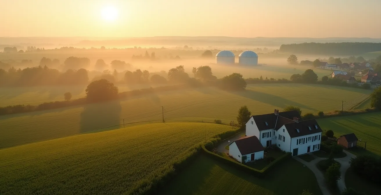 Carte visuelle du potentiel de méthanisation par région française montrant la progression vers l'autonomie énergétique