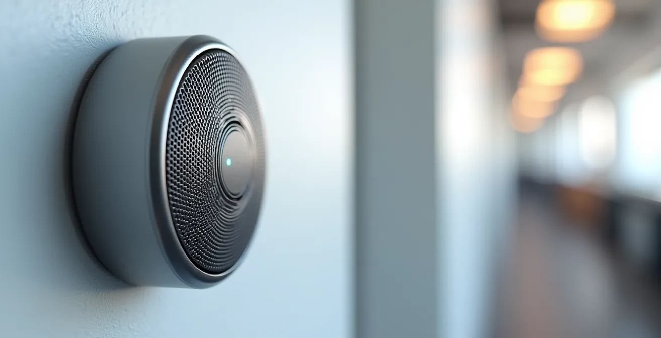 Système de gestion technique du bâtiment avec capteurs et régulation automatique