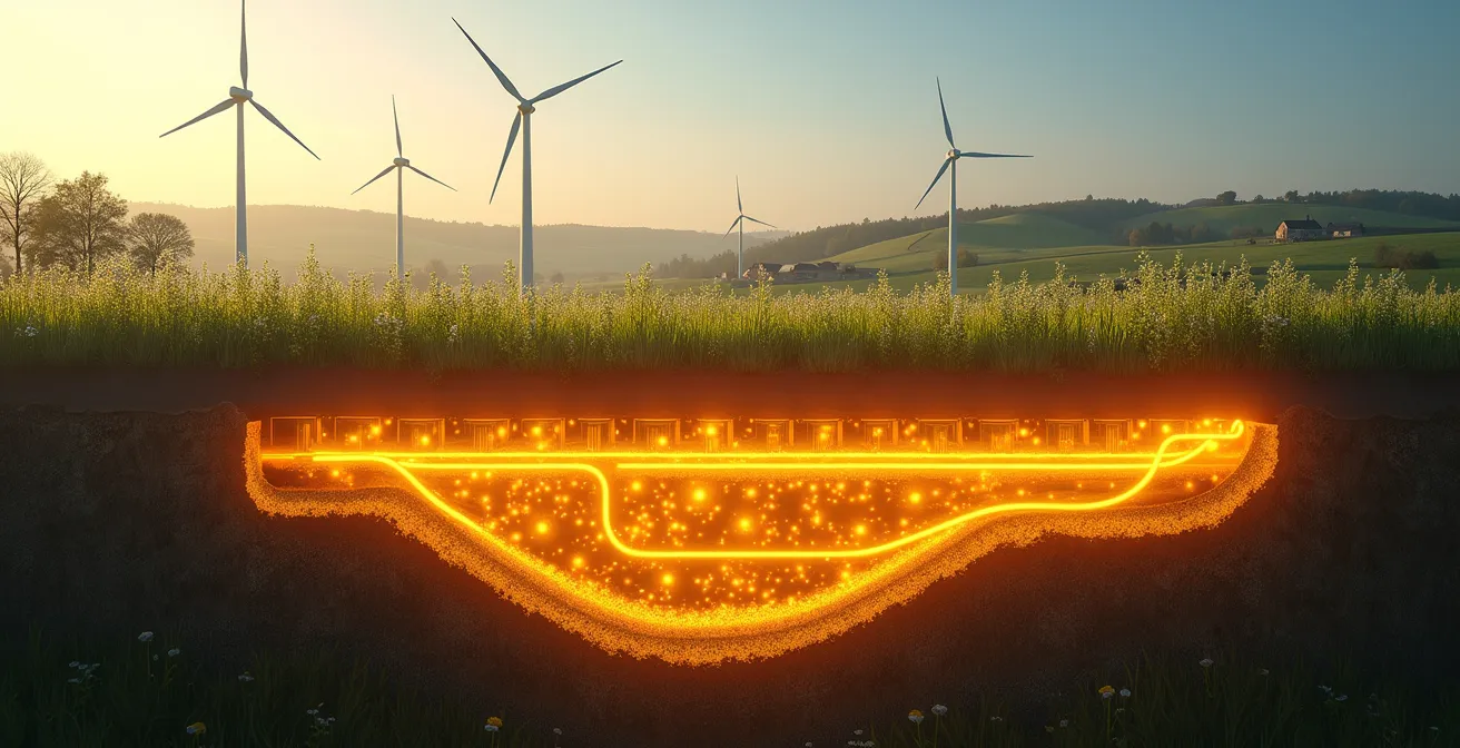 Visualisation du réseau gazier français comme système de stockage massif d'énergie renouvelable pour 2050