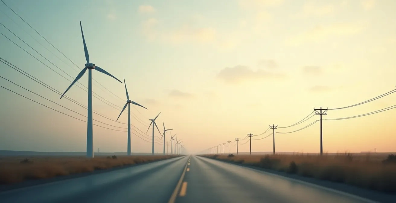 Illustration conceptuelle du décalage entre les garanties d'origine et la production réelle d'électricité verte